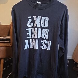 Black Graphic Long Sleeve Shirt Unisex